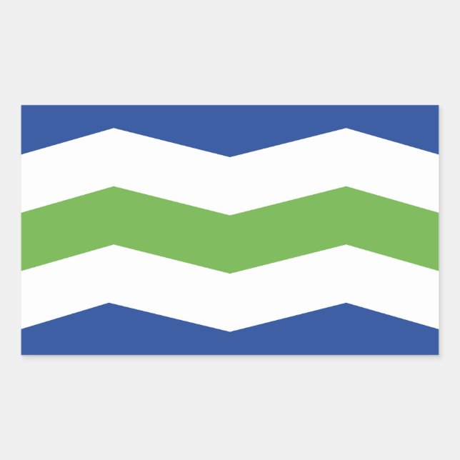 Flag of Burlington, Vermont Rectangular Sticker (Front)