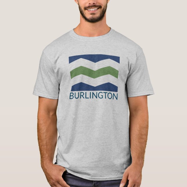 Flag of Burlington, Vermont T-Shirt (Front)
