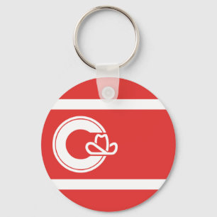 Flag of Calgary, Alberta Key Ring