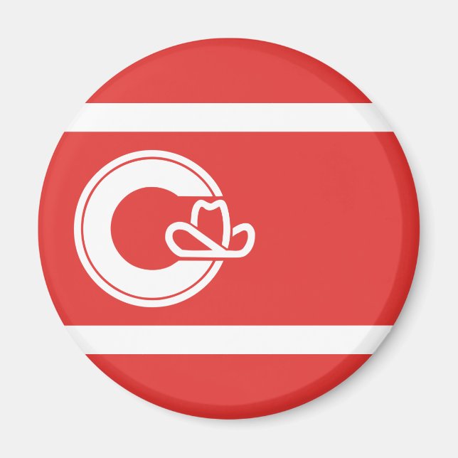 Flag of Calgary, Alberta Magnet (Front)