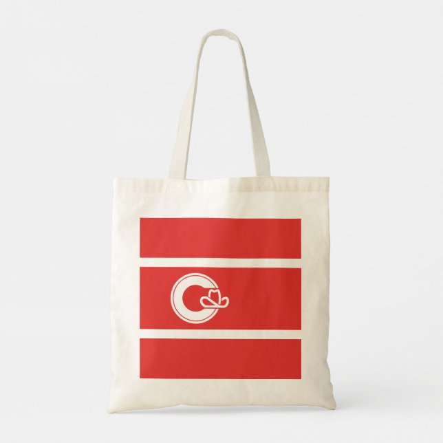 Flag of Calgary, Alberta Tote Bag (Back)