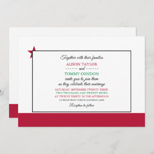 Flag of California, Californian Wedding Invitation