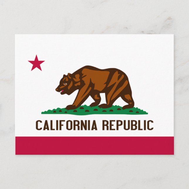 Flag of California Postcard (Front)