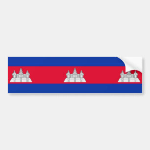 Flag of Cambodia Bumper Sticker