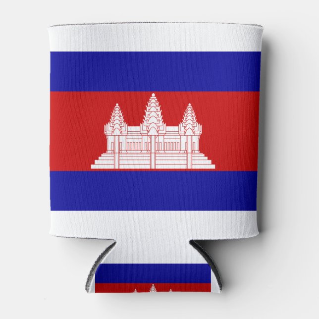 Flag of Cambodia Can Cooler (Front)