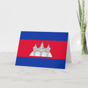Flag of Cambodia Card