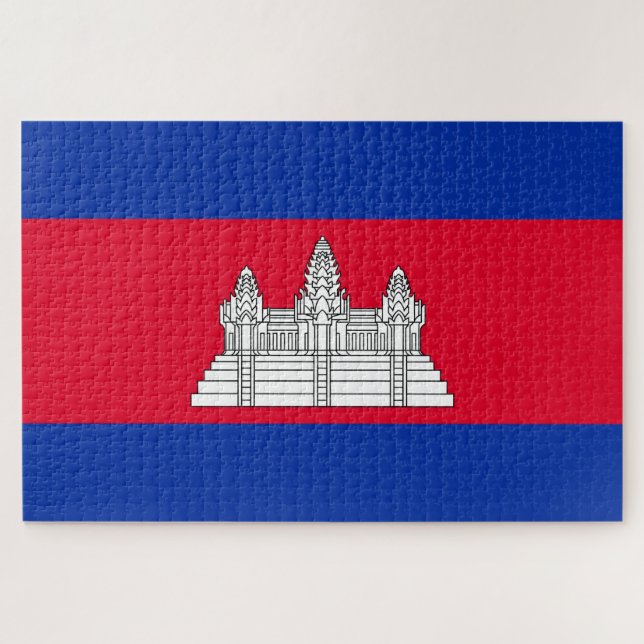 Flag of Cambodia Jigsaw Puzzle (Horizontal)