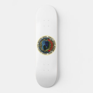 Flag of Cambridge (Massachusetts) Skateboard