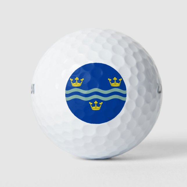 Flag of Cambridgeshire  Golf Balls (Front)