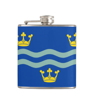 Flag of Cambridgeshire Hip Flask