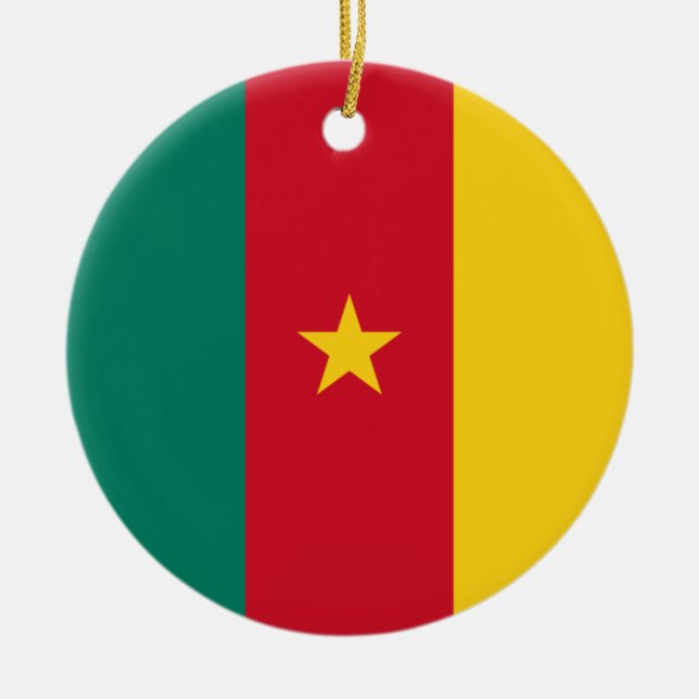 Flag of Cameroon Ceramic Ornament (Front)