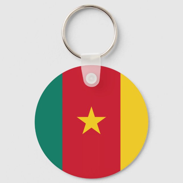 Flag of Cameroon Key Ring (Front)