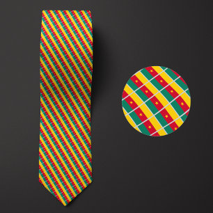 Flag of Cameroon Pattern Tie