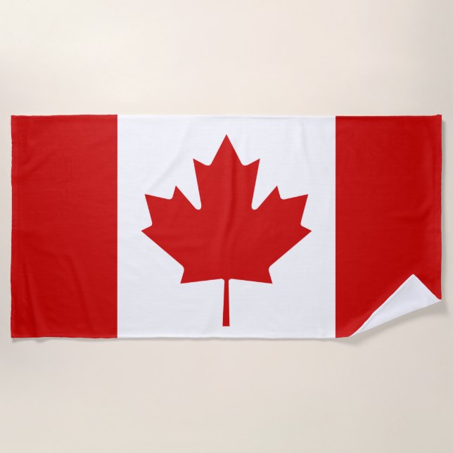 Flag of Canada Beach Towel (Front)