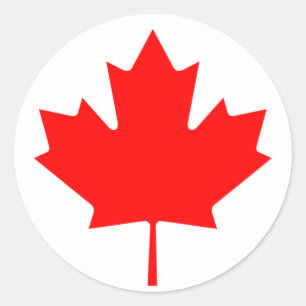 Flag of Canada Classic Round Sticker