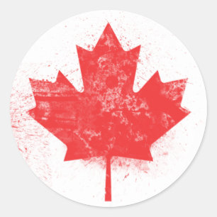 Flag of Canada Classic Round Sticker