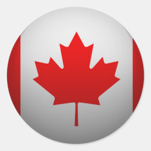 Flag of Canada Classic Round Sticker