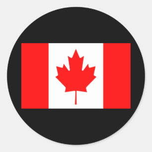 Flag of Canada Classic Round Sticker
