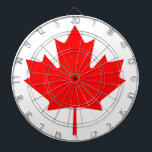 Flag of Canada Dartboard<br><div class="desc">Flag of Canada - Maple Leaf - l'Unifolié</div>