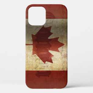 Flag of Canada / Grunge iPhone 12 Case