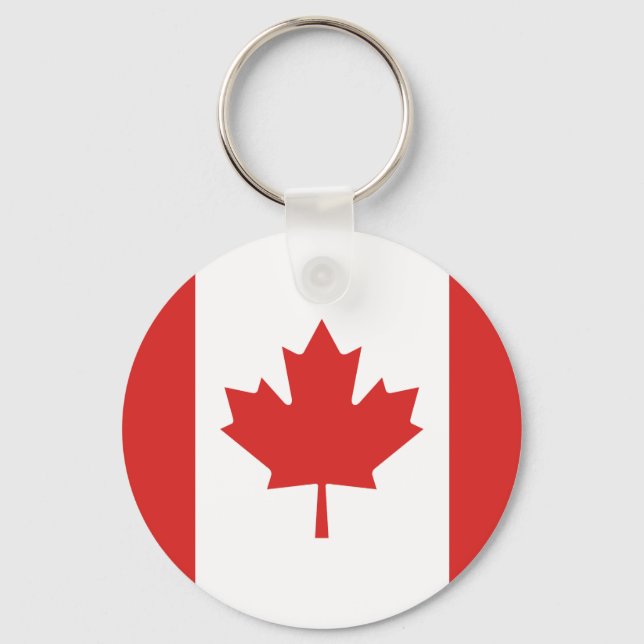 Flag of Canada Key Ring (Front)