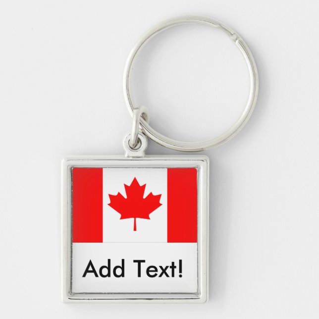 Flag of Canada Key Ring (Front)