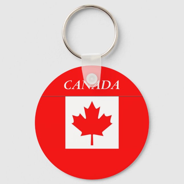 Flag of Canada Key Ring (Front)