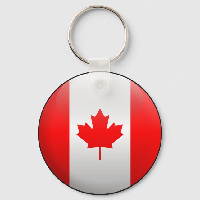 Flag of Canada Key Ring (Front)