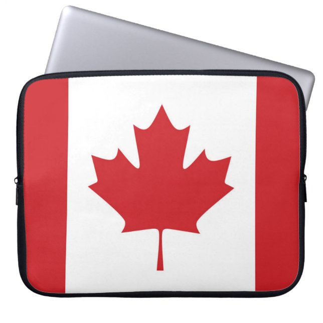 Flag of Canada Laptop Sleeve (Front)