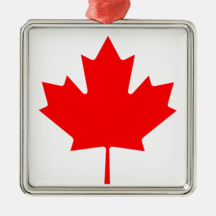 Flag of Canada Metal Tree Decoration