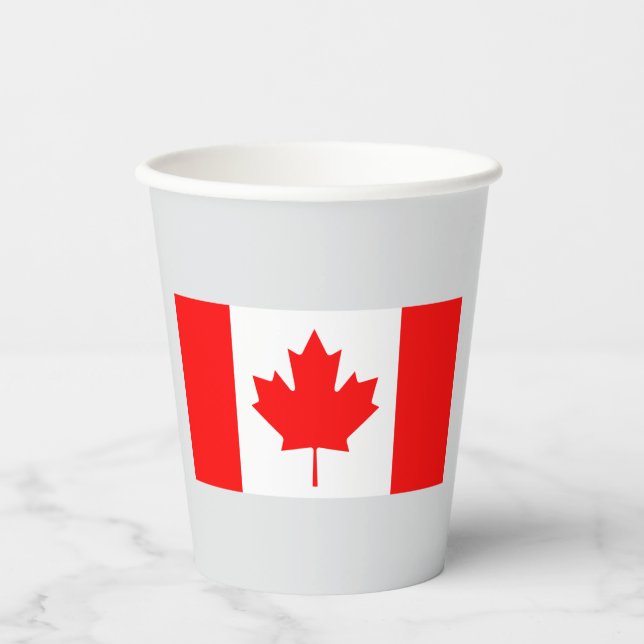 Flag of Canada Paper Cups (Front)