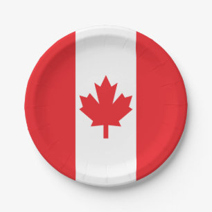 Flag of Canada Paper Plate