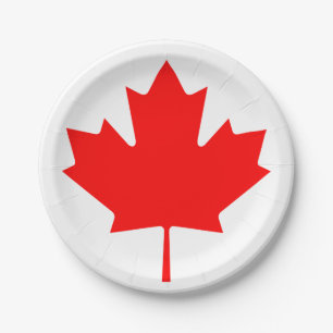 Flag of Canada Paper Plate
