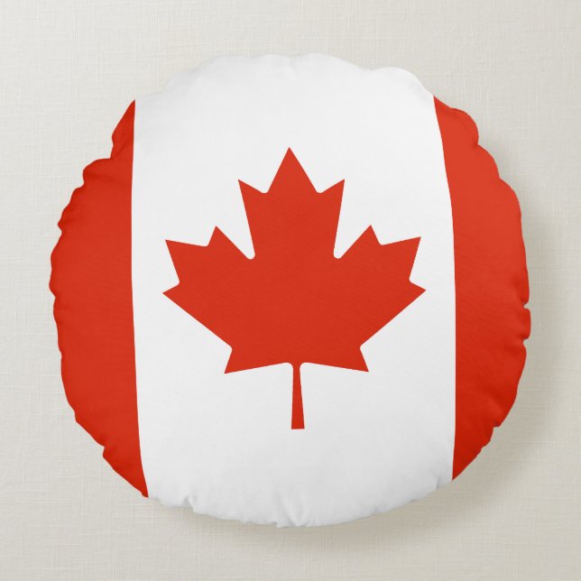 Flag of Canada Round Cushion (Front)