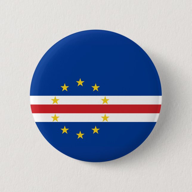 Flag of Cape Verde 6 Cm Round Badge (Front)