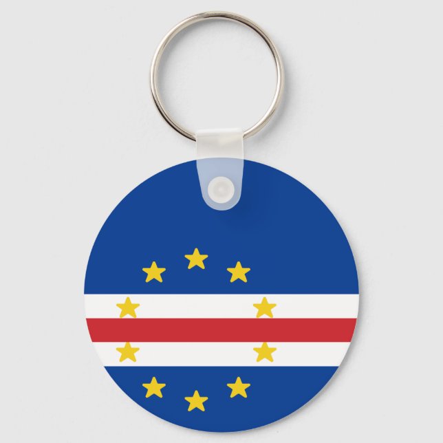 Flag of Cape Verde Key Ring (Front)