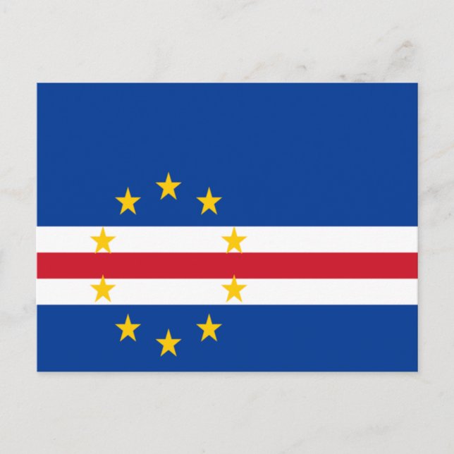 Flag of Cape Verde Postcard (Front)