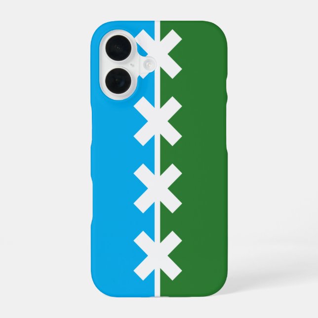 Flag of Cedar Park, Texas iPhone 16 Case (Back)