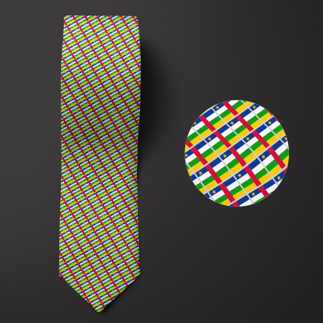 Flag of Central African Republic Pattern Tie (Creator Uploaded)
