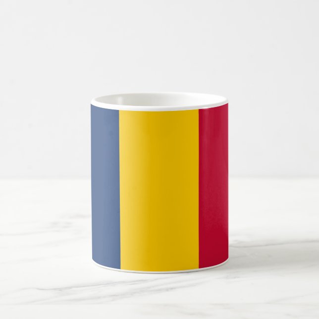 Flag of Chad (African Country) Coffee Mug (Center)
