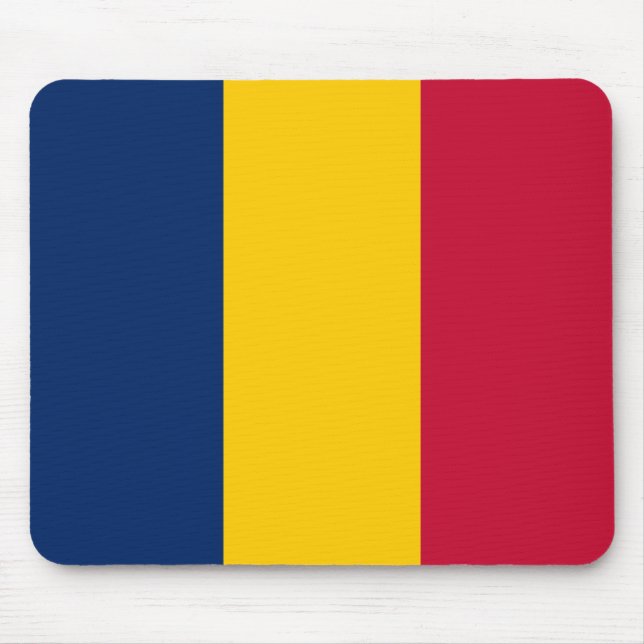 Flag of Chad (African Country) Mouse Pad (Front)