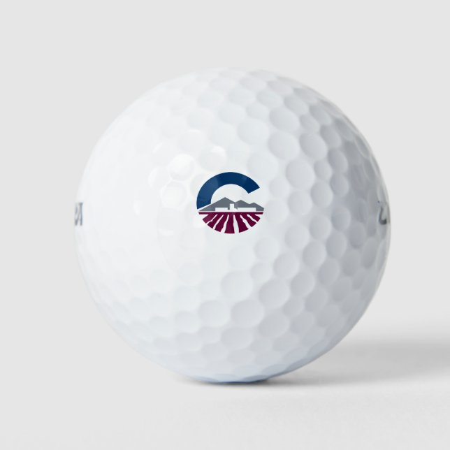 Flag of Chandler, Arizona Golf Balls (Front)