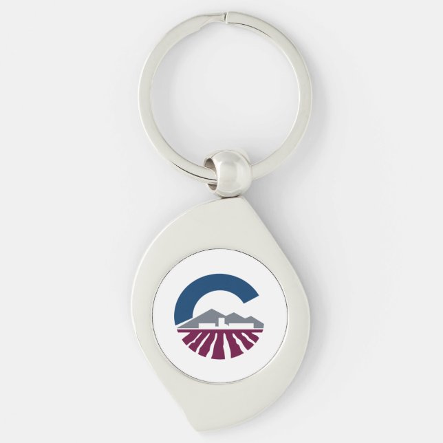 Flag of Chandler, Arizona Key Ring (Front)