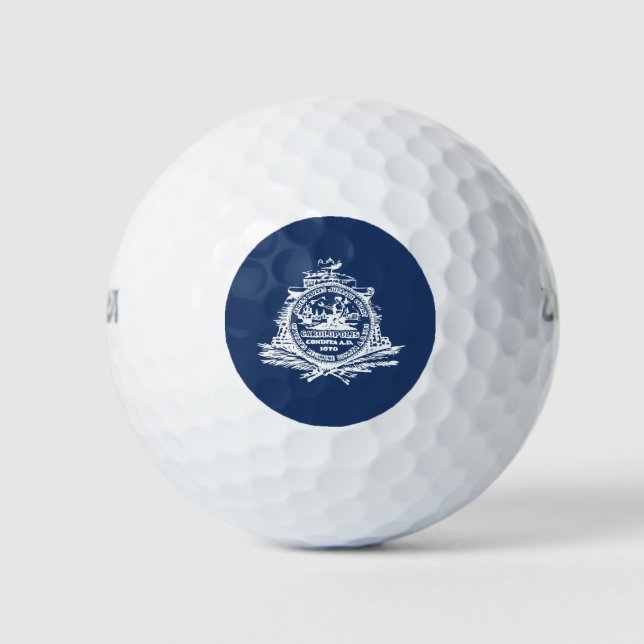 Flag of Charleston, South Carolina Golf Balls (Front)