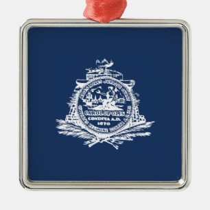 Flag of Charleston (South Carolina) Metal Ornament