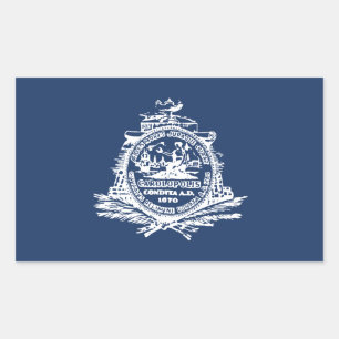 Flag of Charleston, South Carolina Rectangular Sti Sticker