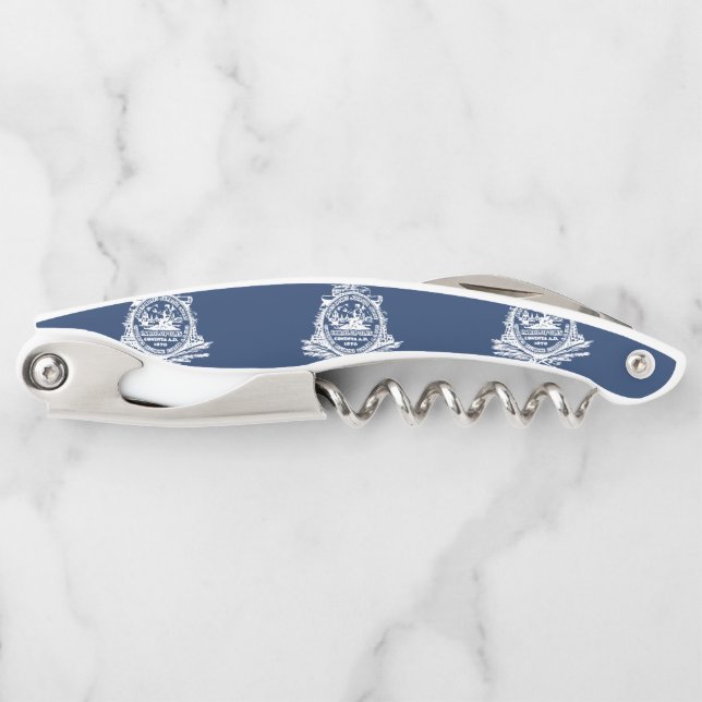 Flag of Charleston, South Carolina Waiter's Corksc Corkscrew (Front)