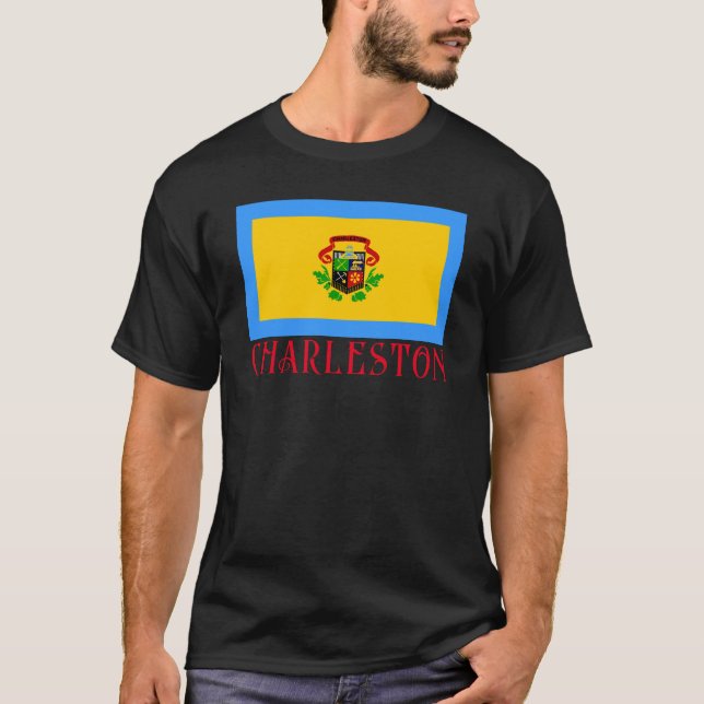 Flag of Charleston, West Virginia T-Shirt (Front)