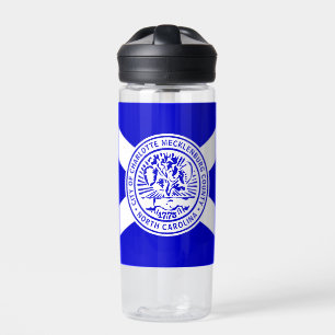 Flag of Charlotte, North Carolina  Water Bottle