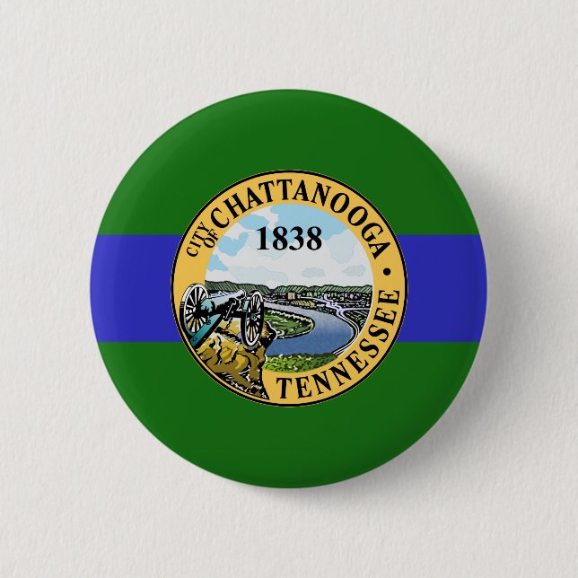 Flag of Chattanooga, Tennessee Button (Front)